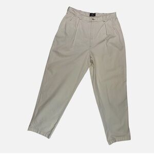 Vintage Ralph Lauren Double RL Pants 36x32 Khaki Pleated Made In USA 100% Cotton
